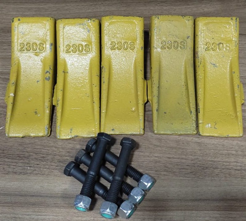 Conjunto capa de dente e parafusos concha traseira