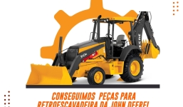 Conseguimos peças para retroescavadeiras